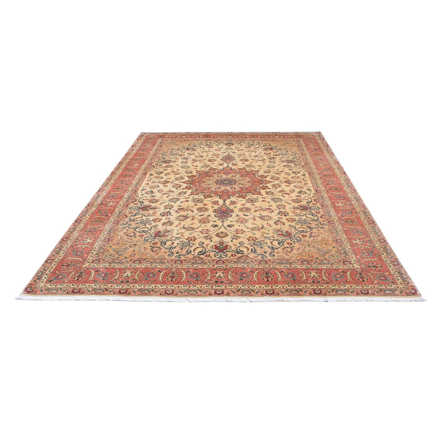 Tappeto Persero - Tabriz - Reale - 297 x 202 cm - marrone chiaro
