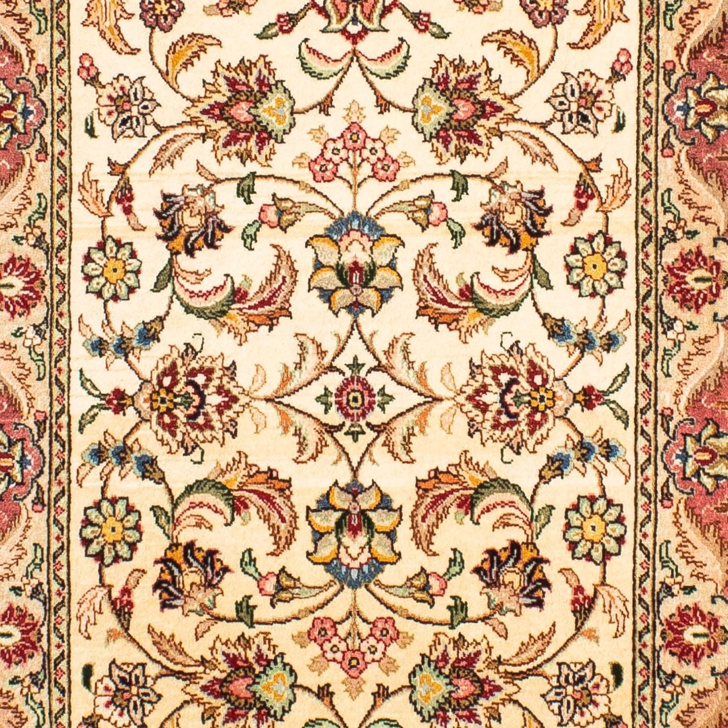 Tappeto corsia Tappeto Persero - Tabriz - Reale - 299 x 68 cm - beige