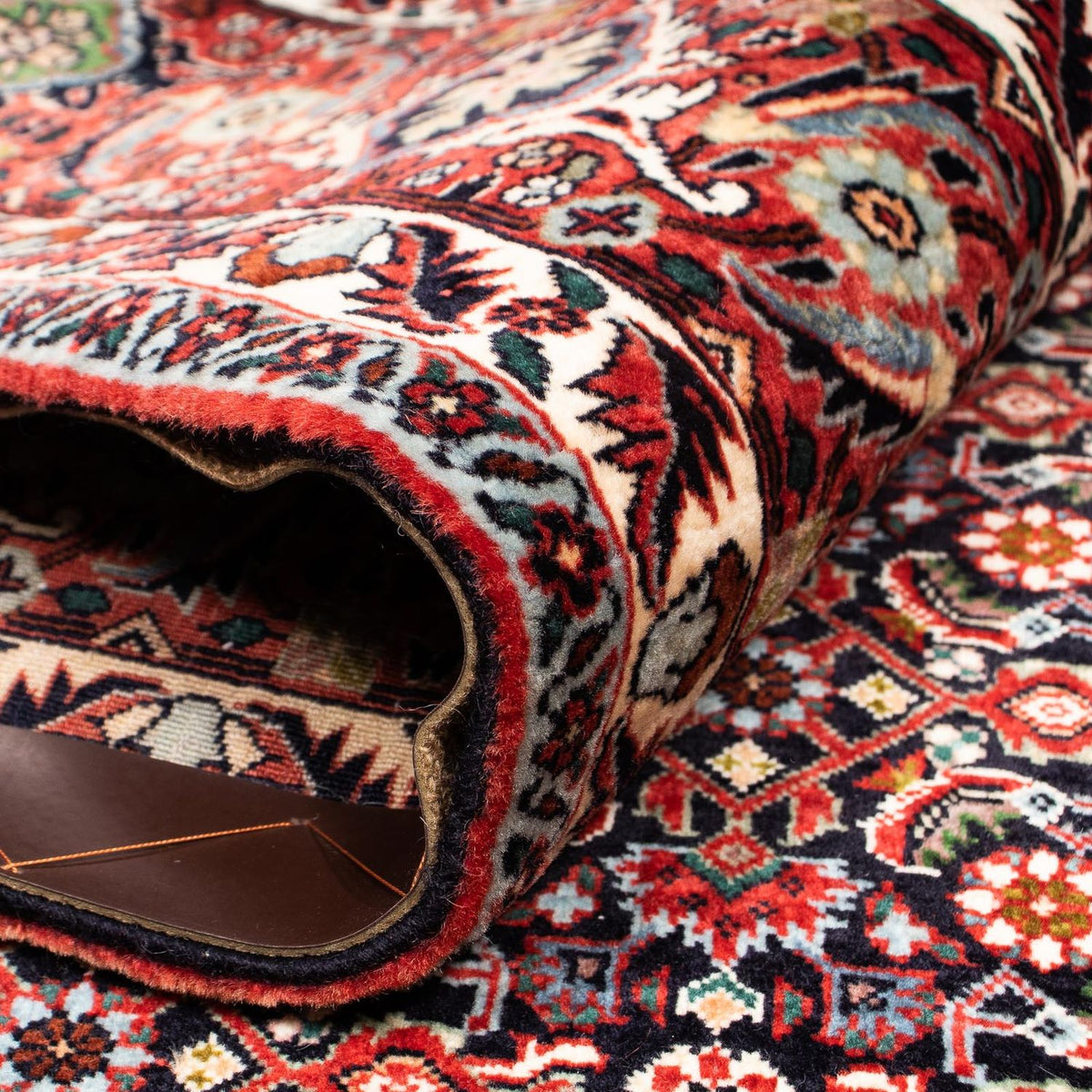 Tappeto Persero - Bidjar - 248 x 205 cm - rosso scuro