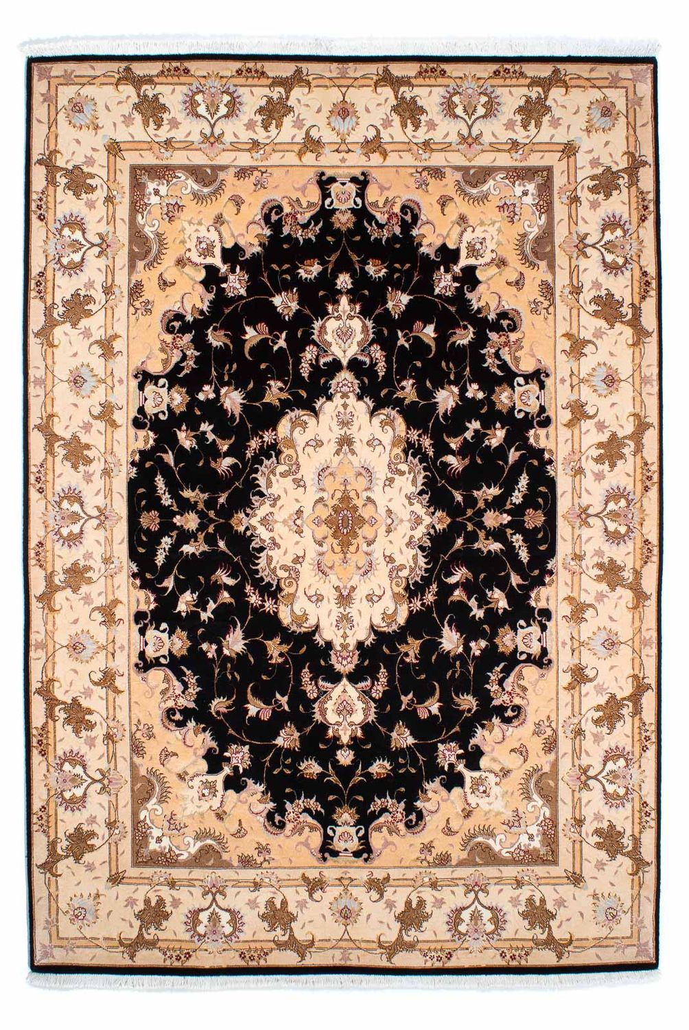 Tappeto Persero - Tabriz - Reale - 242 x 163 cm - blu scuro