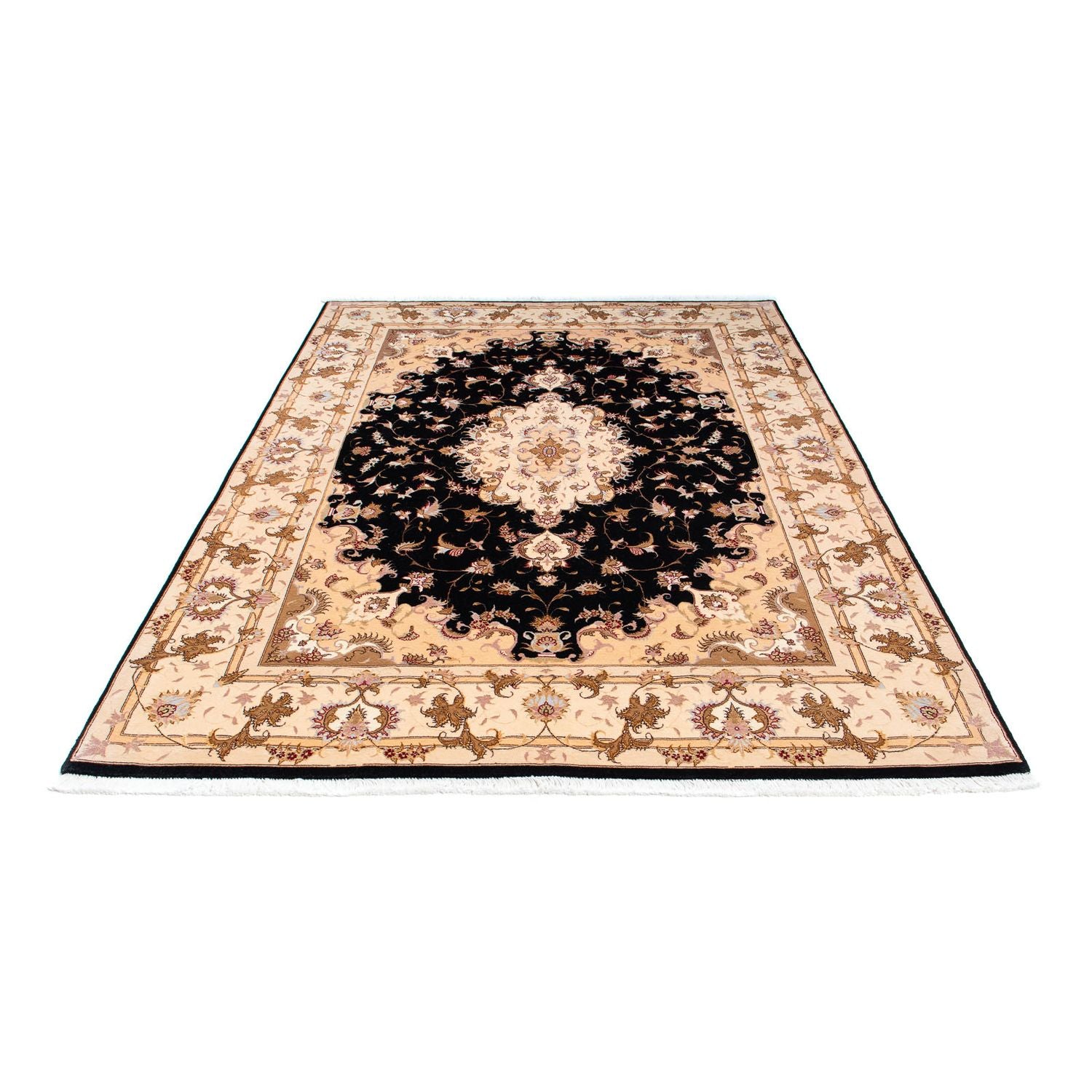 Tappeto Persero - Tabriz - Reale - 242 x 163 cm - blu scuro
