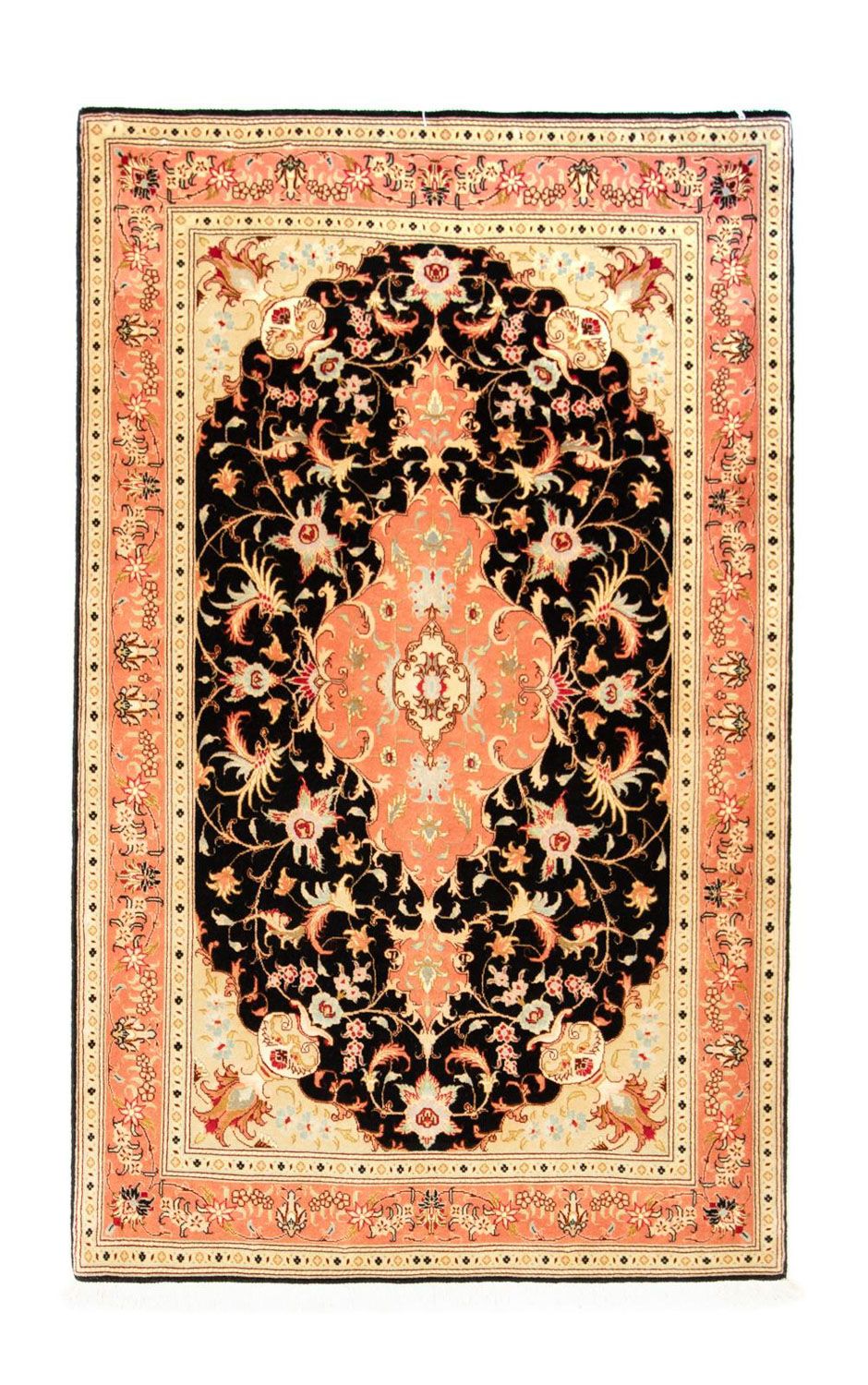 Tappeto Persero - Tabriz - Reale - 161 x 101 cm - nero