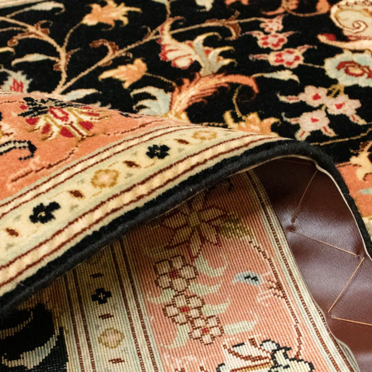 Tappeto Persero - Tabriz - Reale - 161 x 101 cm - nero