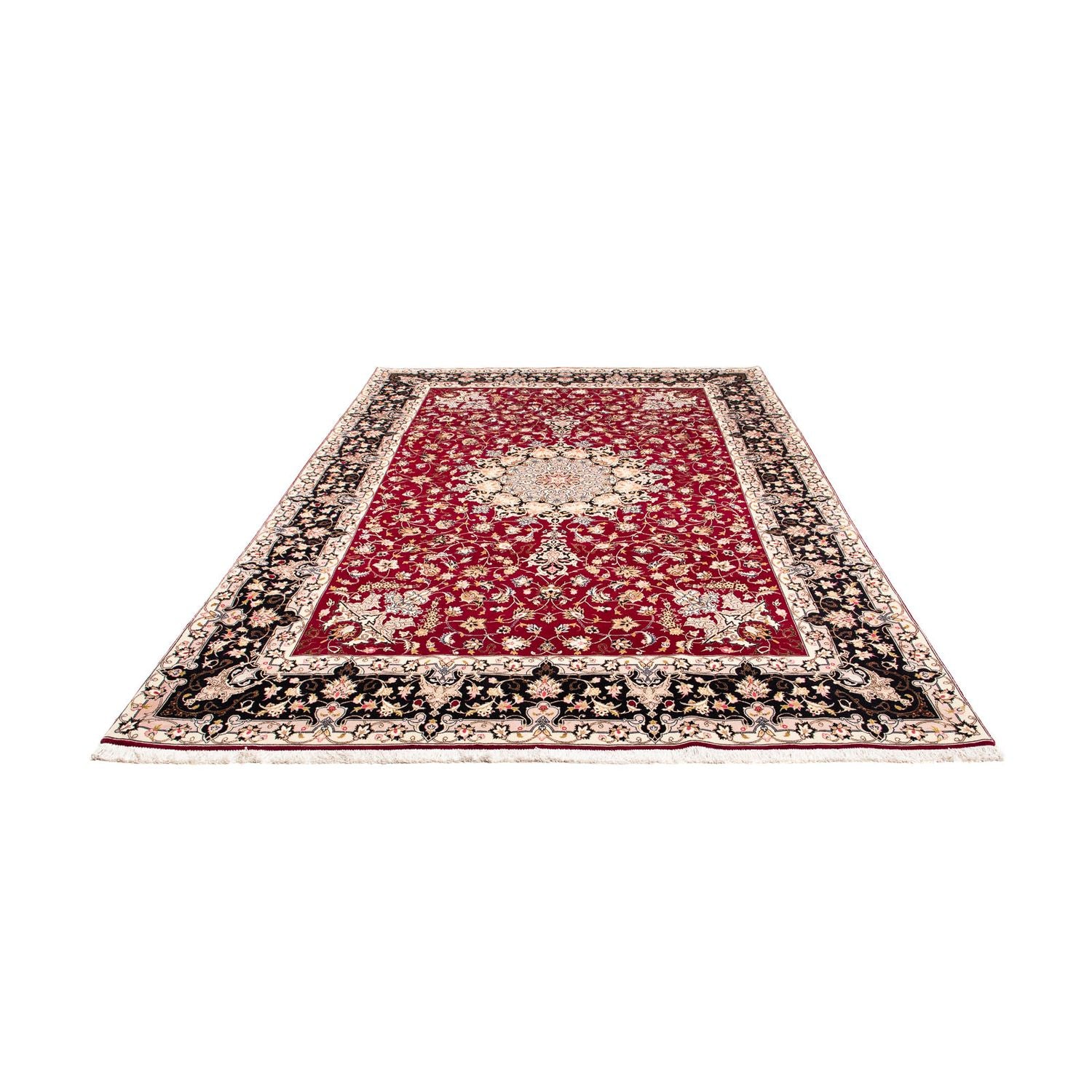 Tappeto Persero - Tabriz - Reale - 303 x 202 cm - rosso scuro
