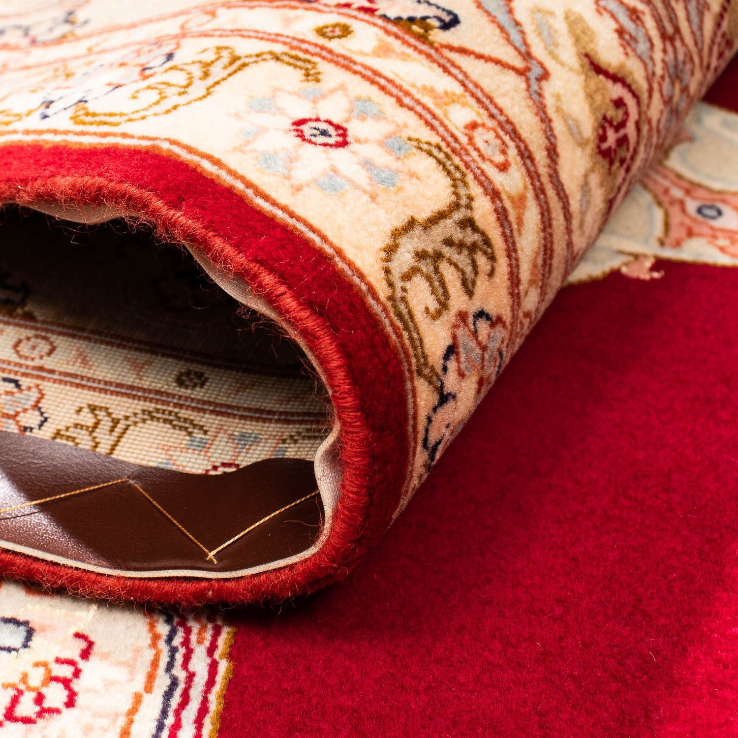 Tappeto Persero - Tabriz - Reale - 312 x 200 cm - rosso scuro