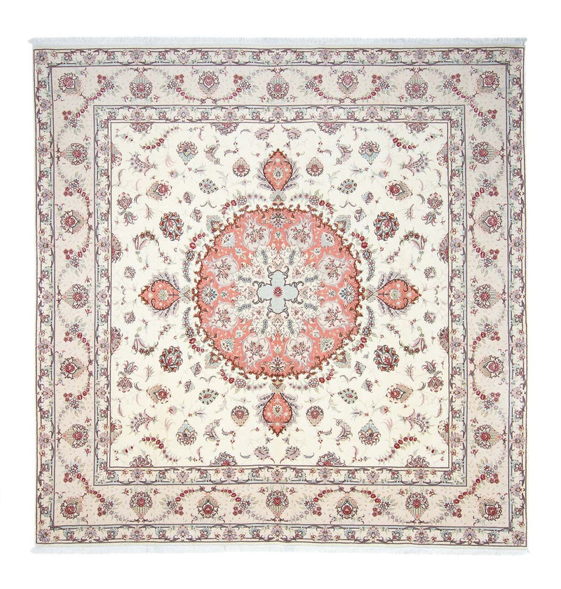 Tappeto Persero - Tabriz - Reale quadrato  - 309 x 295 cm - beige