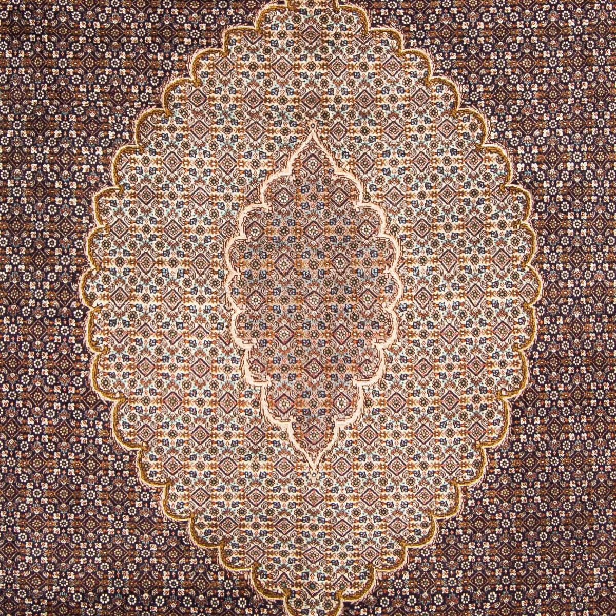 Tappeto Persero - Tabriz - 295 x 202 cm - blu scuro