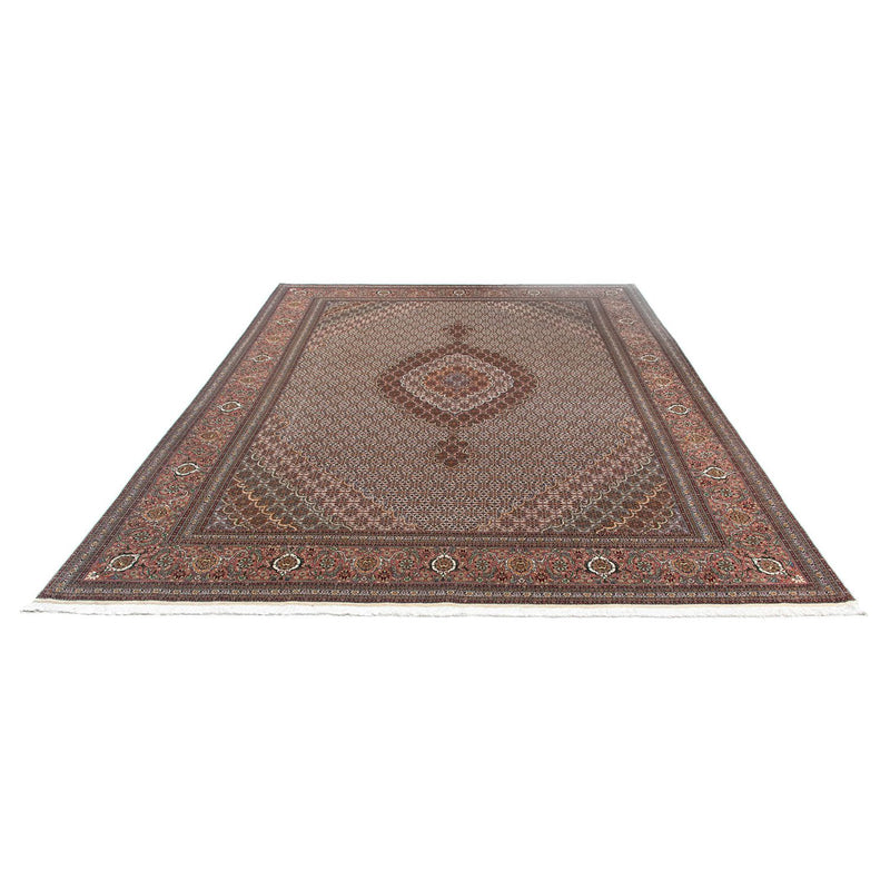 Tappeto Persero - Tabriz - 341 x 251 cm - marrone scuro