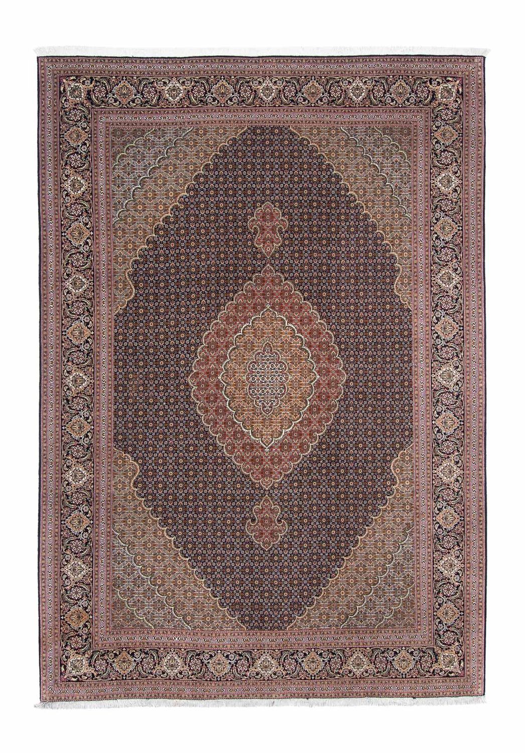 Tappeto Persero - Tabriz - 294 x 208 cm - marrone scuro