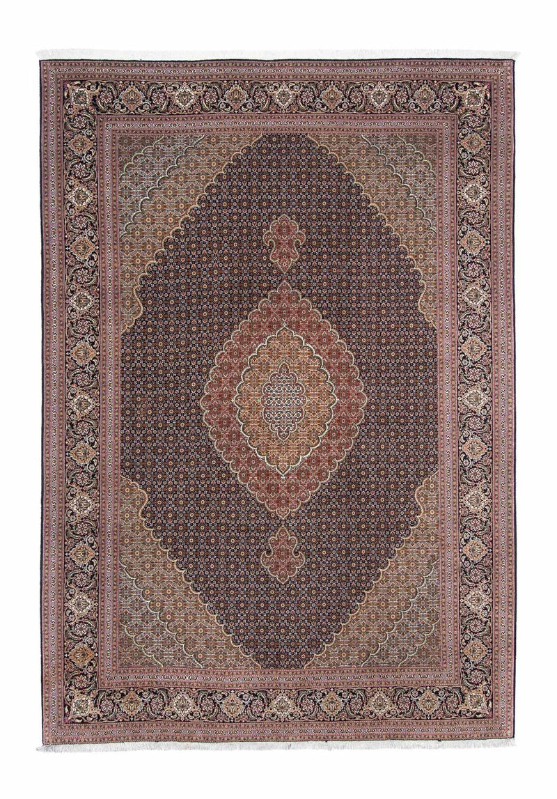 Tappeto Persero - Tabriz - 294 x 208 cm - marrone scuro