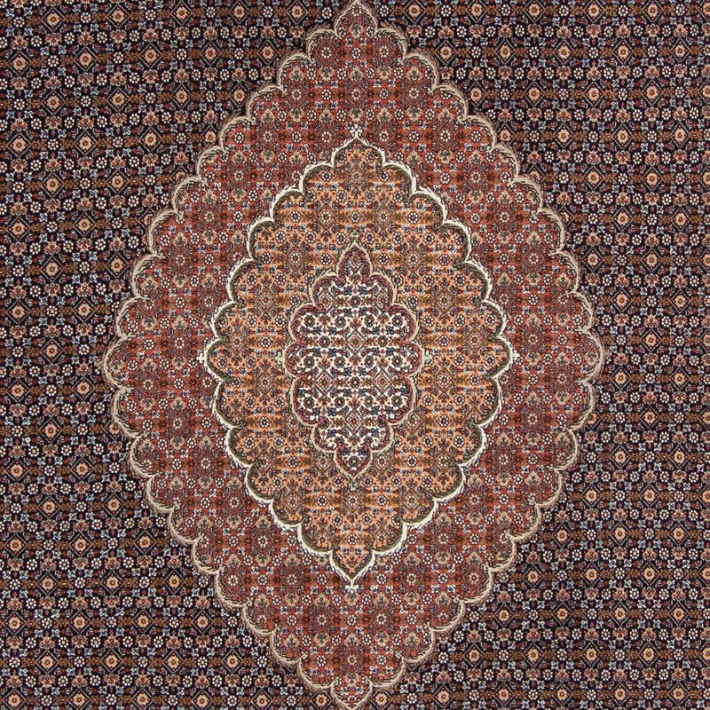 Tappeto Persero - Tabriz - 294 x 208 cm - marrone scuro