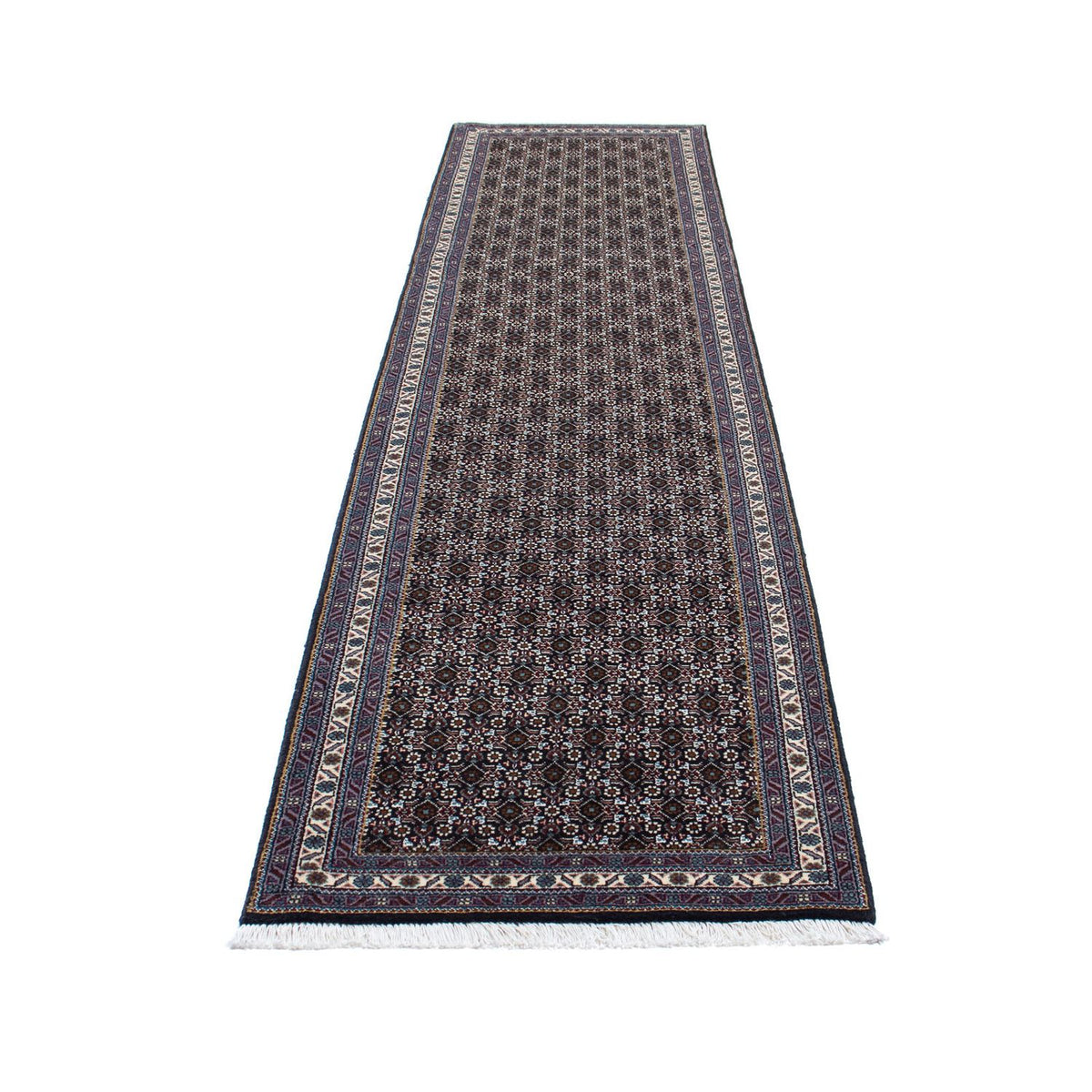 Tappeto corsia Tappeto Persero - Tabriz - 348 x 71 cm - grigio