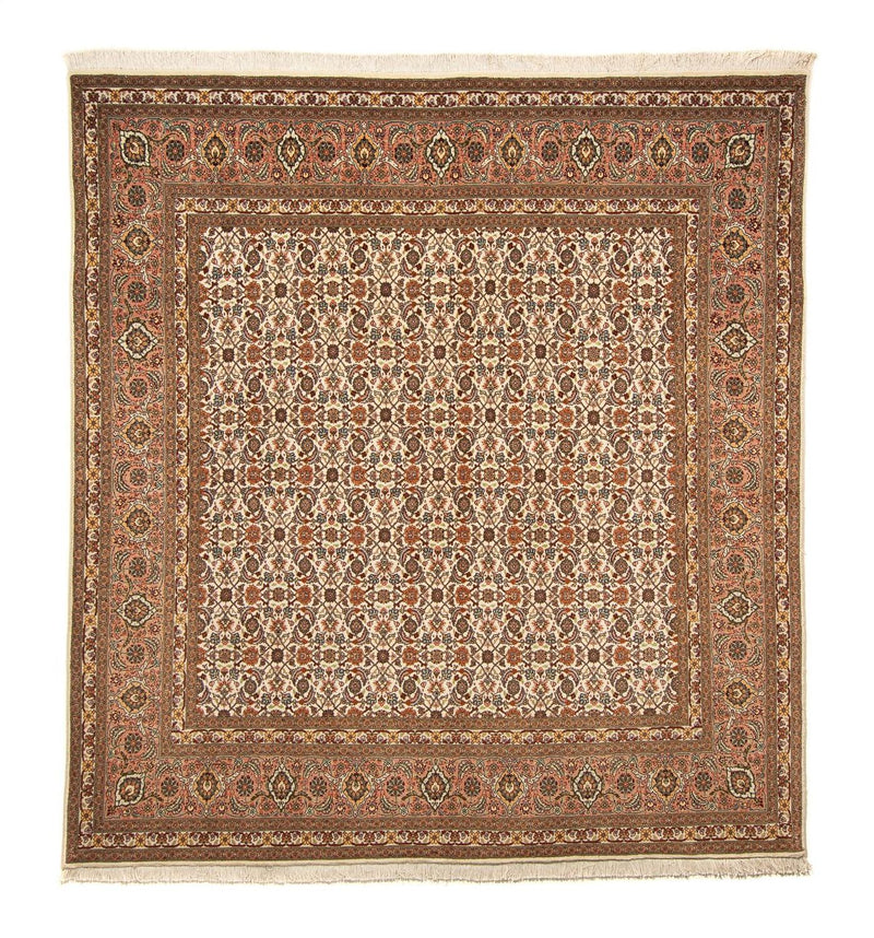Tappeto Persero - Tabriz quadrato  - 215 x 202 cm - marrone chiaro