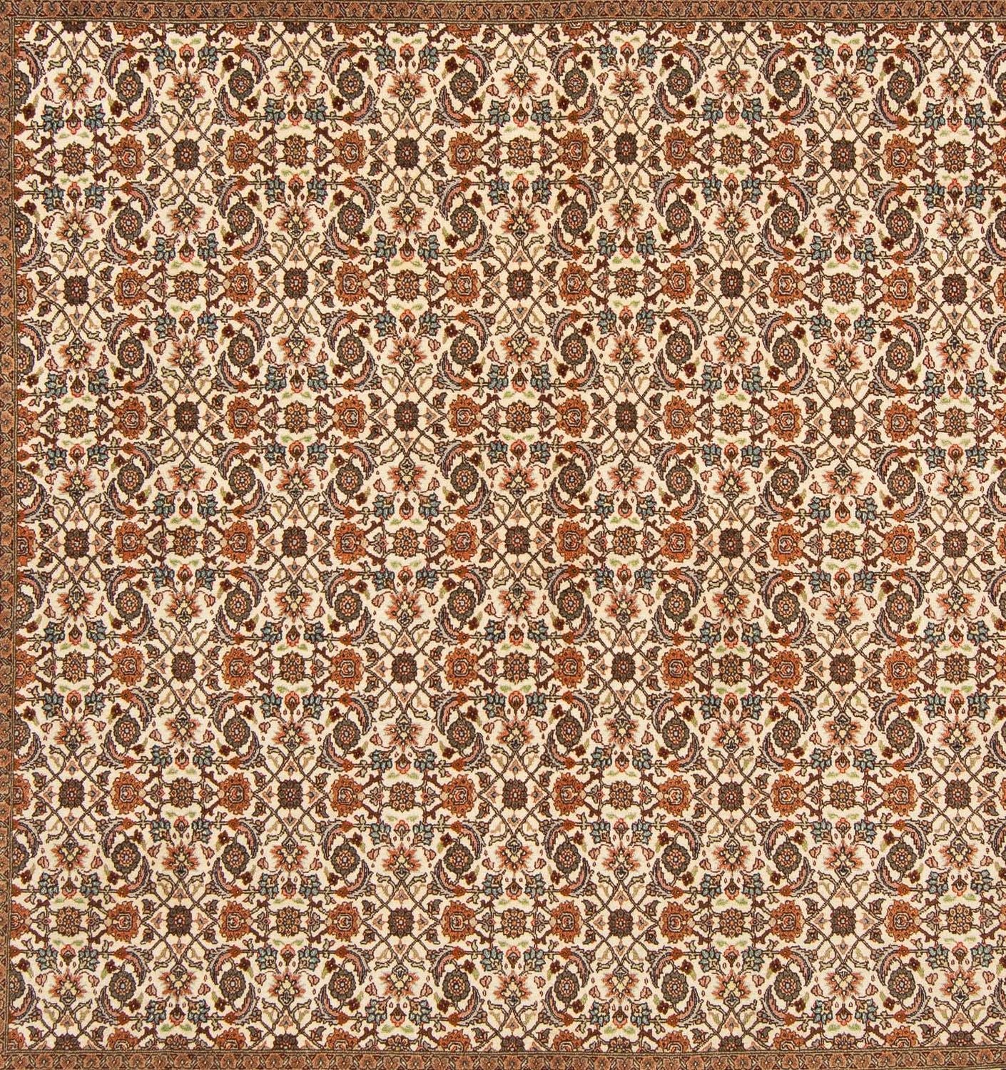 Tappeto Persero - Tabriz quadrato  - 215 x 202 cm - marrone chiaro