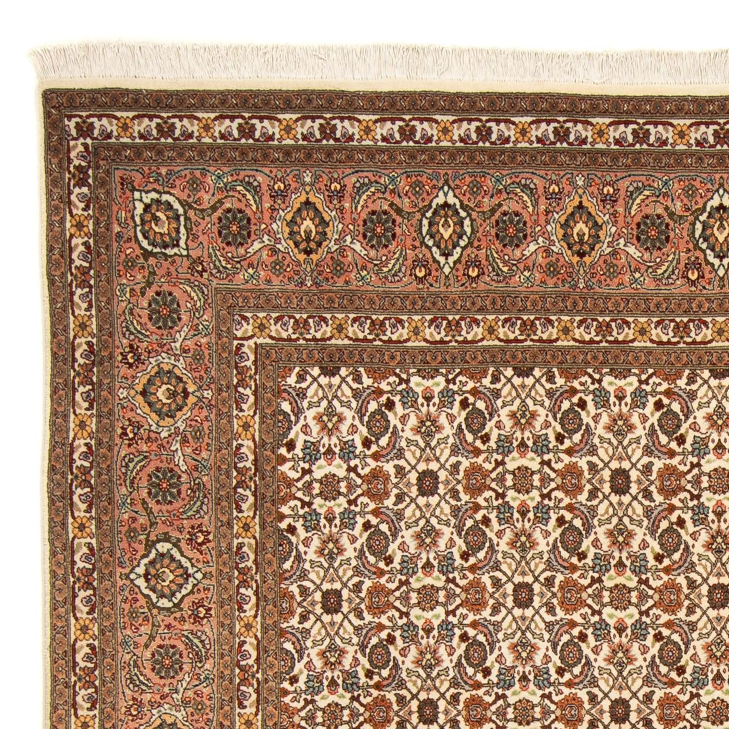 Tappeto Persero - Tabriz quadrato  - 215 x 202 cm - marrone chiaro