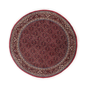 Tappeto Persero - Bidjar rotondo  - 160 x 160 cm - rosso scuro