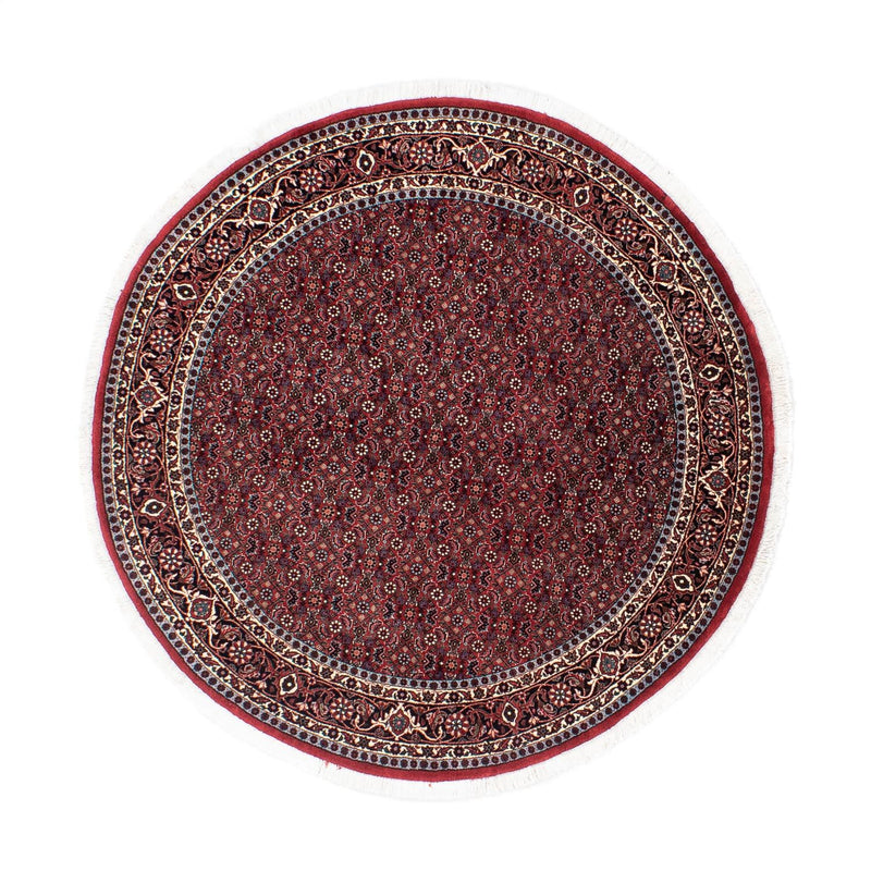 Tappeto Persero - Bidjar rotondo  - 160 x 160 cm - rosso scuro