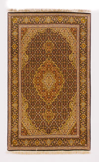 Tappeto Persero - Tabriz - 152 x 100 cm - rosso scuro