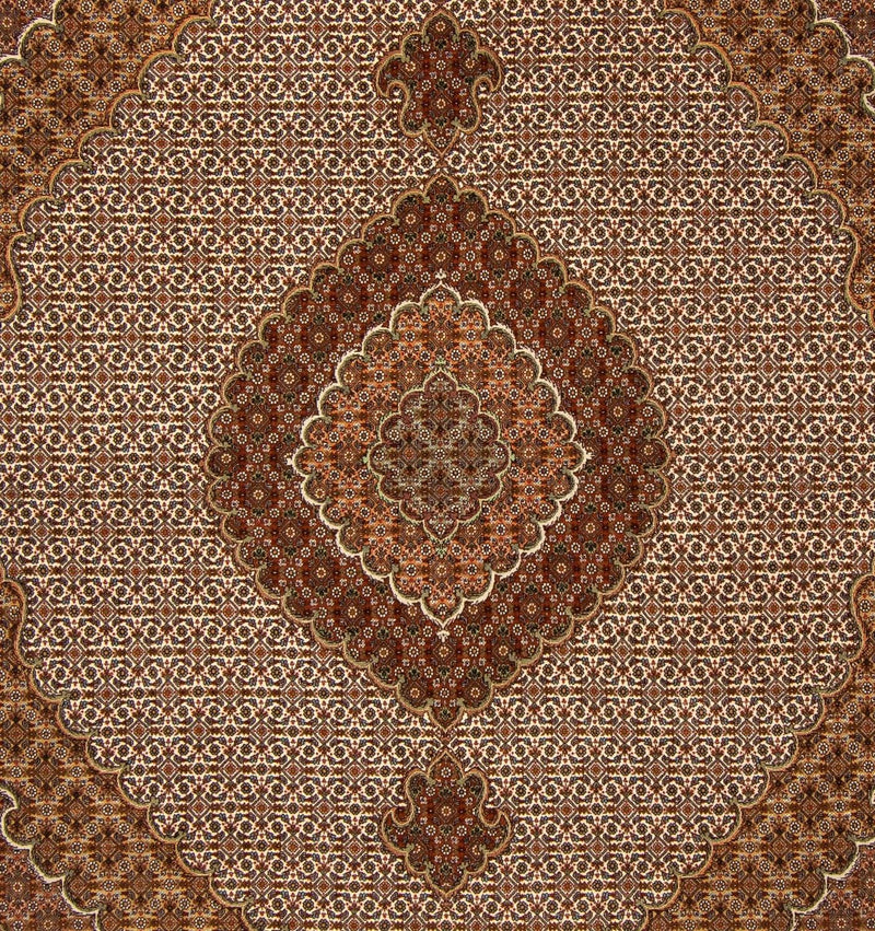 Tappeto Persero - Tabriz - 254 x 205 cm - marrone