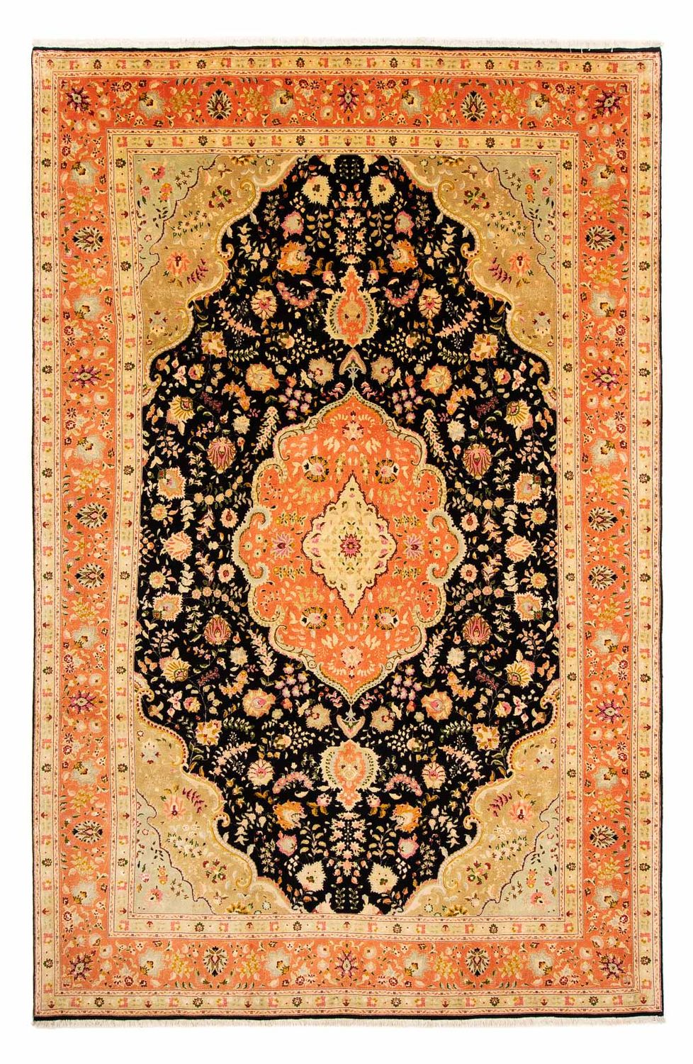 Tappeto Persero - Tabriz - Reale - 302 x 197 cm - marrone chiaro