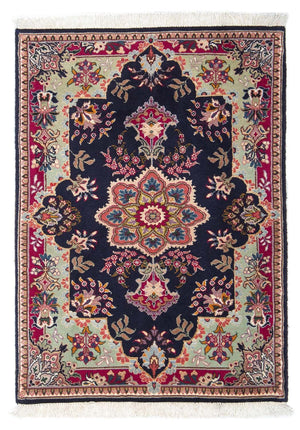 Tappeto Persero - Tabriz - Reale - 90 x 60 cm - blu scuro