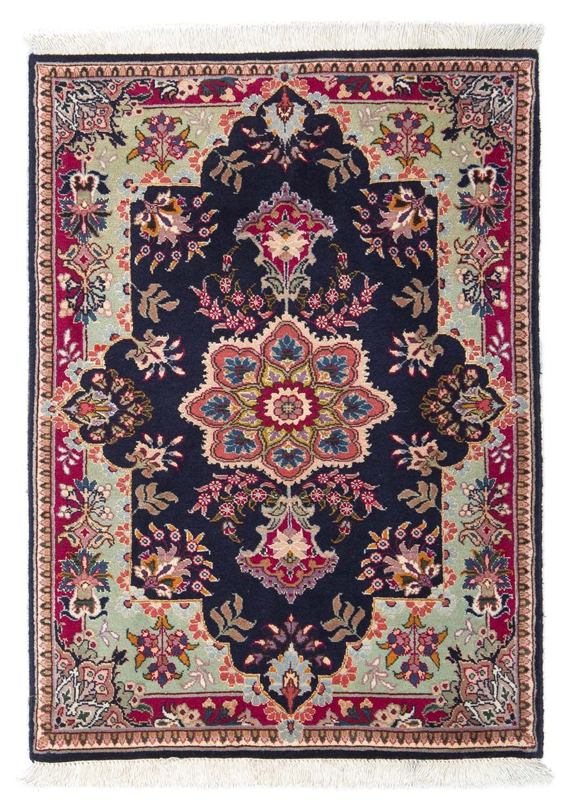 Tappeto Persero - Tabriz - Reale - 90 x 60 cm - blu scuro