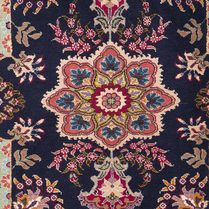 Tappeto Persero - Tabriz - Reale - 90 x 60 cm - blu scuro