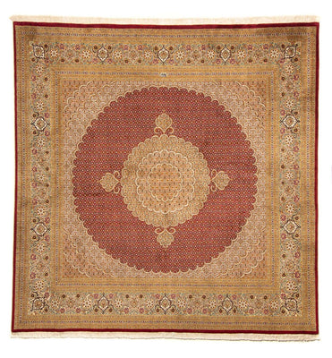 Tappeto Persero - Tabriz quadrato  - 248 x 246 cm - rosso scuro