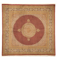 Tappeto Persero - Tabriz quadrato  - 251 x 247 cm - rosso scuro