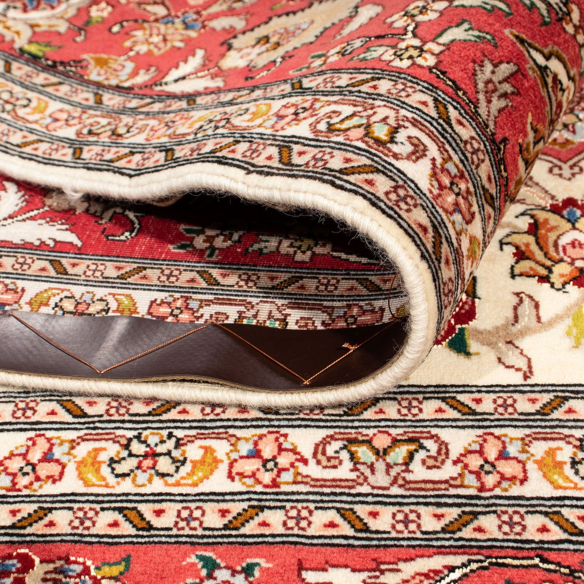 Tappeto Persero - Tabriz - Reale quadrato  - 203 x 200 cm - beige