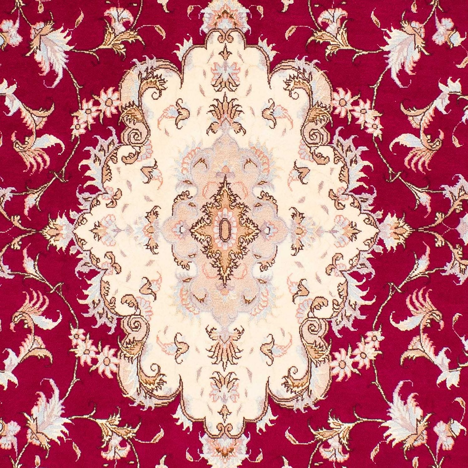 Tappeto Persero - Tabriz - Reale - 243 x 165 cm - rosso scuro