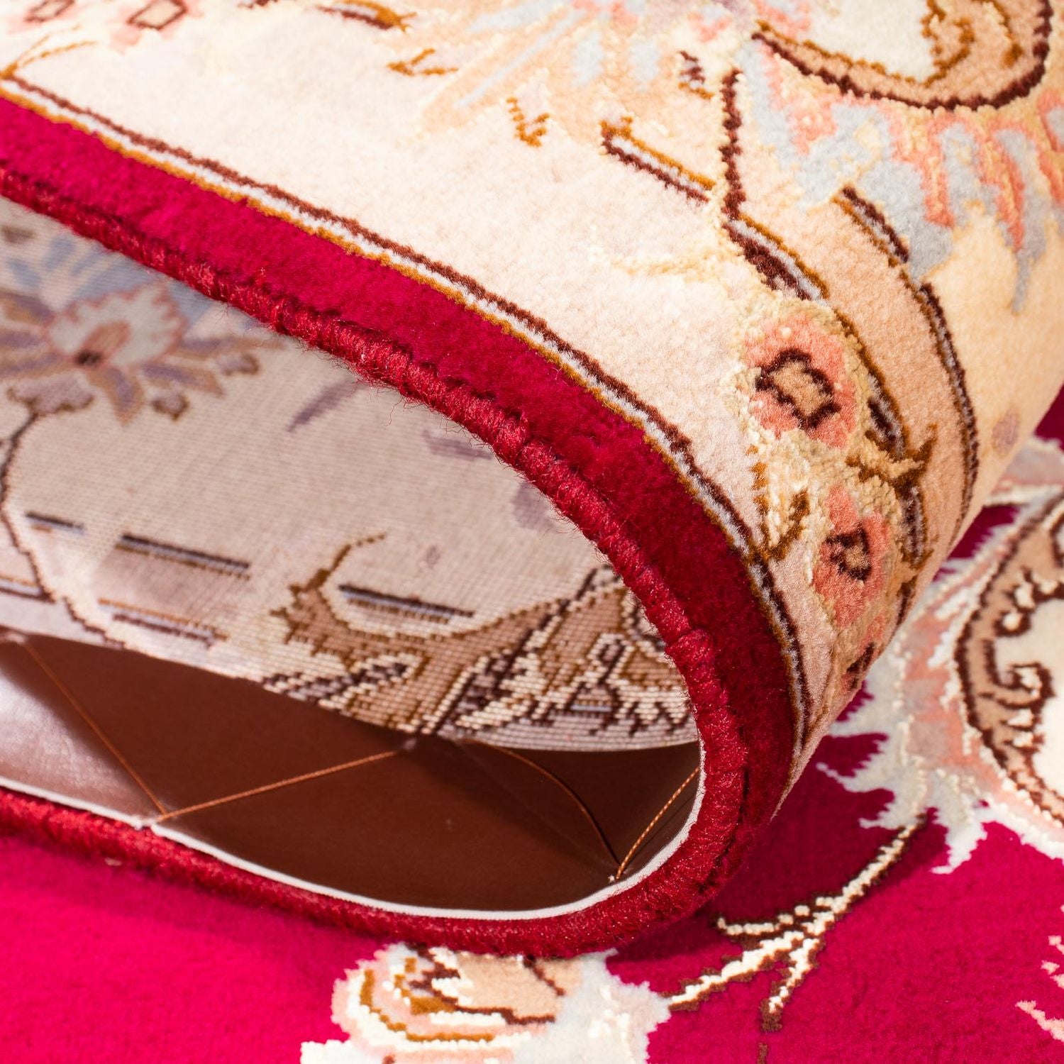 Tappeto Persero - Tabriz - Reale - 243 x 165 cm - rosso scuro