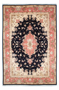 Tappeto Persero - Tabriz - Reale - 245 x 168 cm - blu scuro