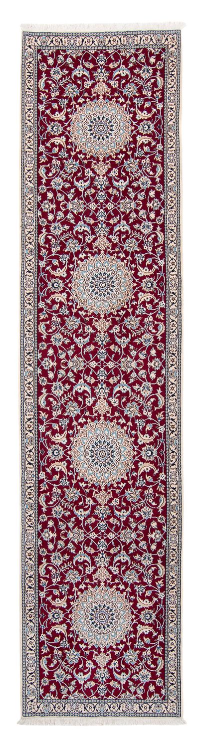 Tappeto corsia Tappeto Persero - Nain - Reale - 393 x 89 cm - rosso scuro
