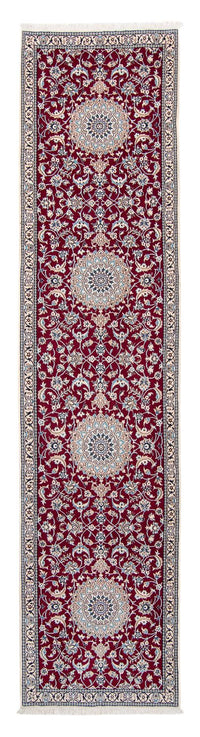 Tappeto corsia Tappeto Persero - Nain - Reale - 393 x 89 cm - rosso scuro