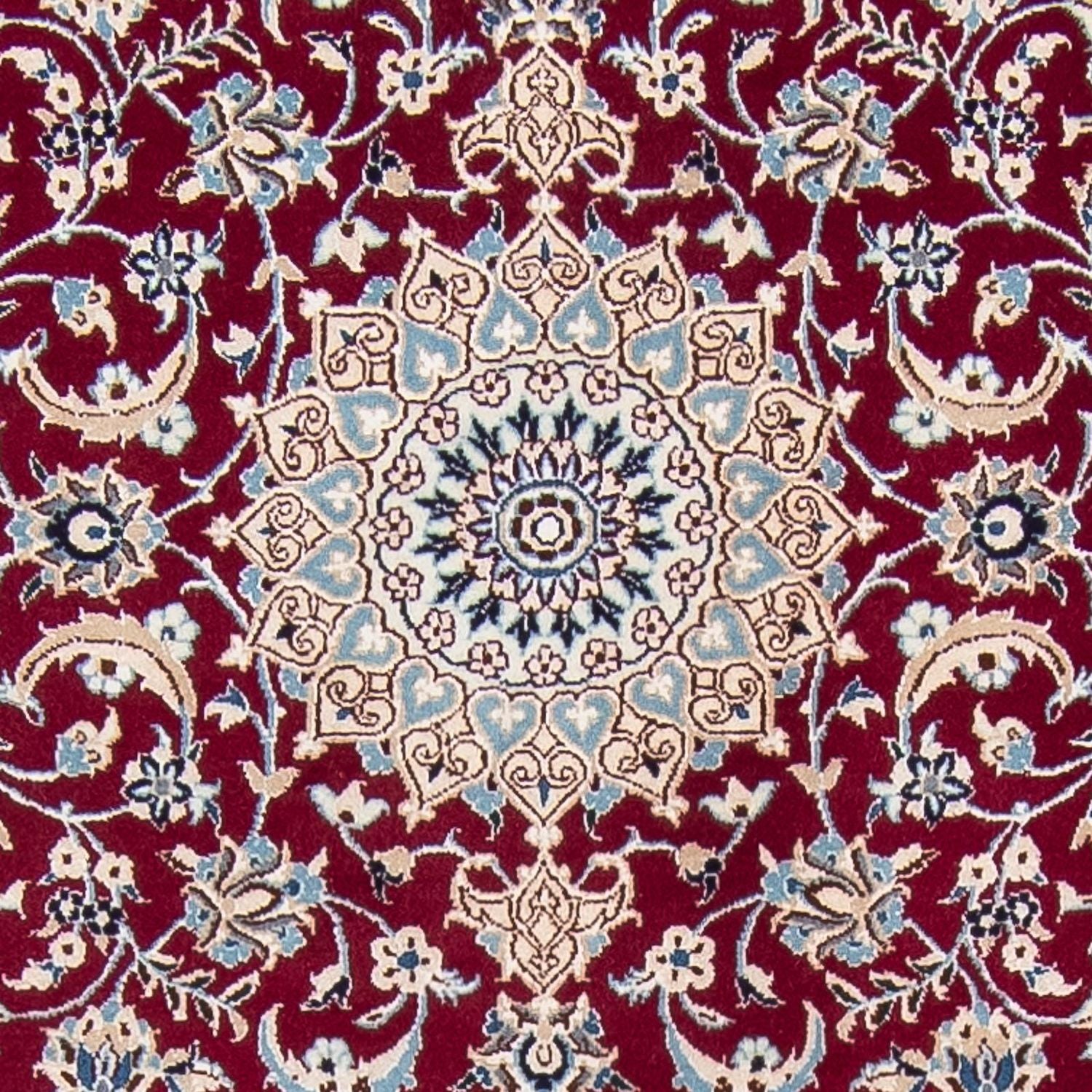 Tappeto corsia Tappeto Persero - Nain - Reale - 393 x 89 cm - rosso scuro