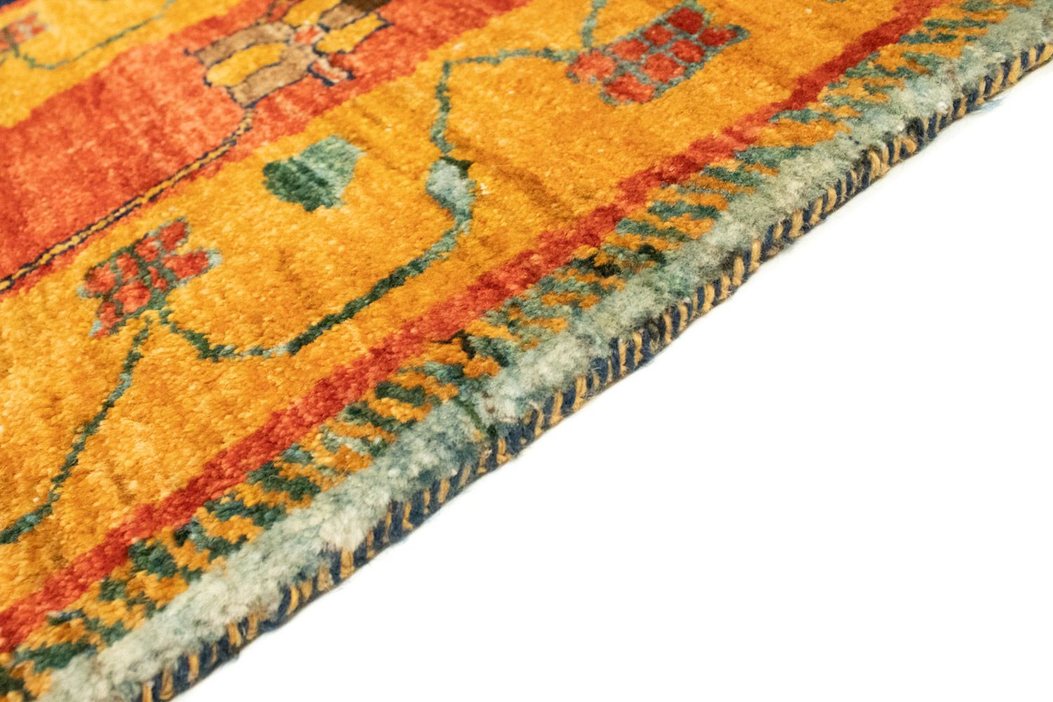 Tappeto Gabbeh - Loribaft Persero - 210 x 168 cm - blu scuro