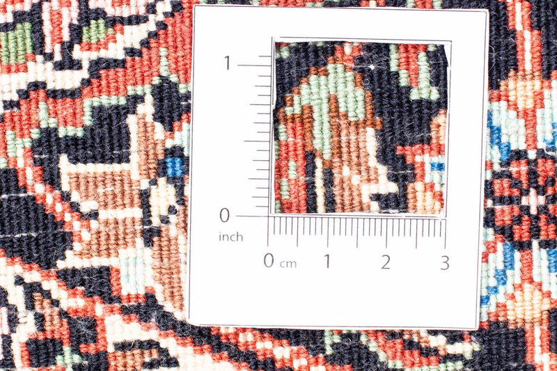 Tappeto Persero - Bidjar rotondo  - 158 x 158 cm - rosso scuro