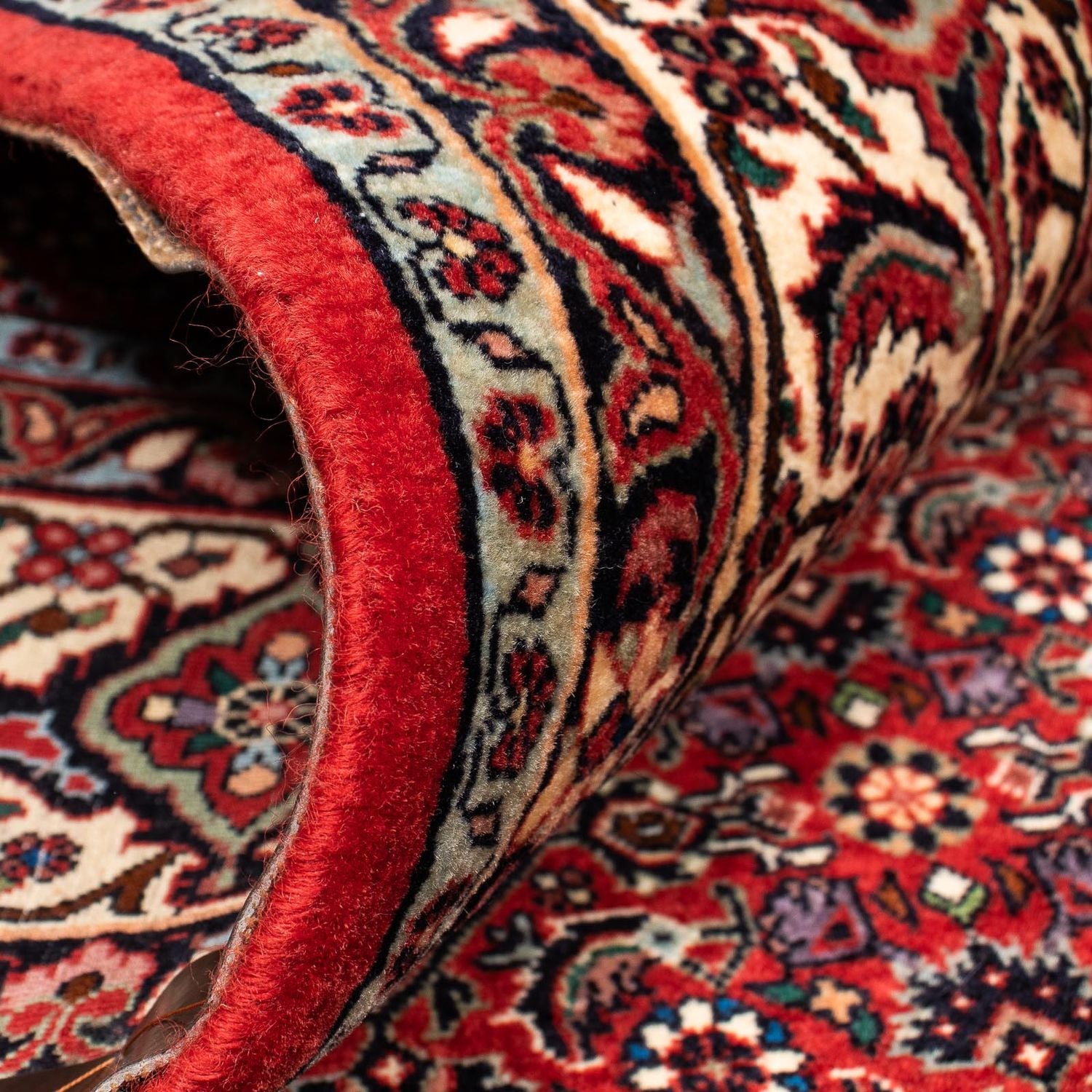 Tappeto Persero - Bidjar quadrato  - 207 x 200 cm - rosso scuro