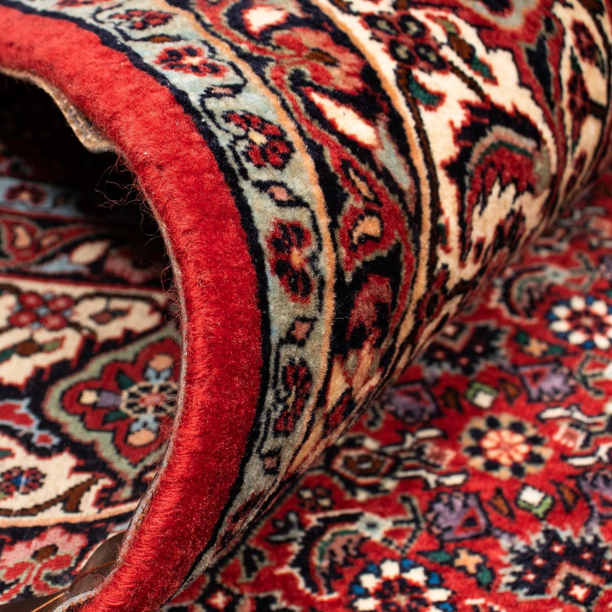 Tappeto Persero - Bidjar quadrato  - 207 x 200 cm - rosso scuro