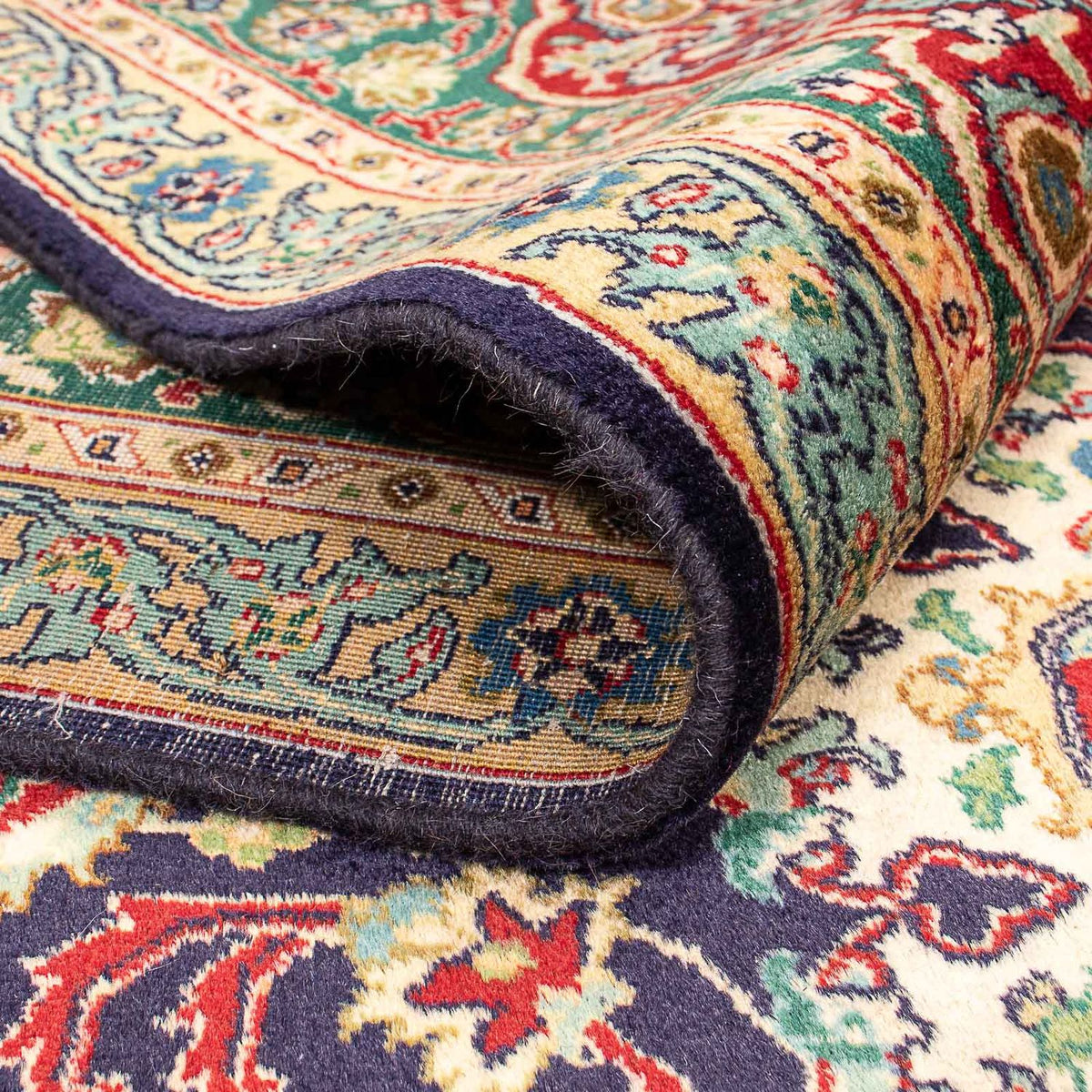 Tappeto Persero - Tabriz - Reale - 401 x 300 cm - blu scuro