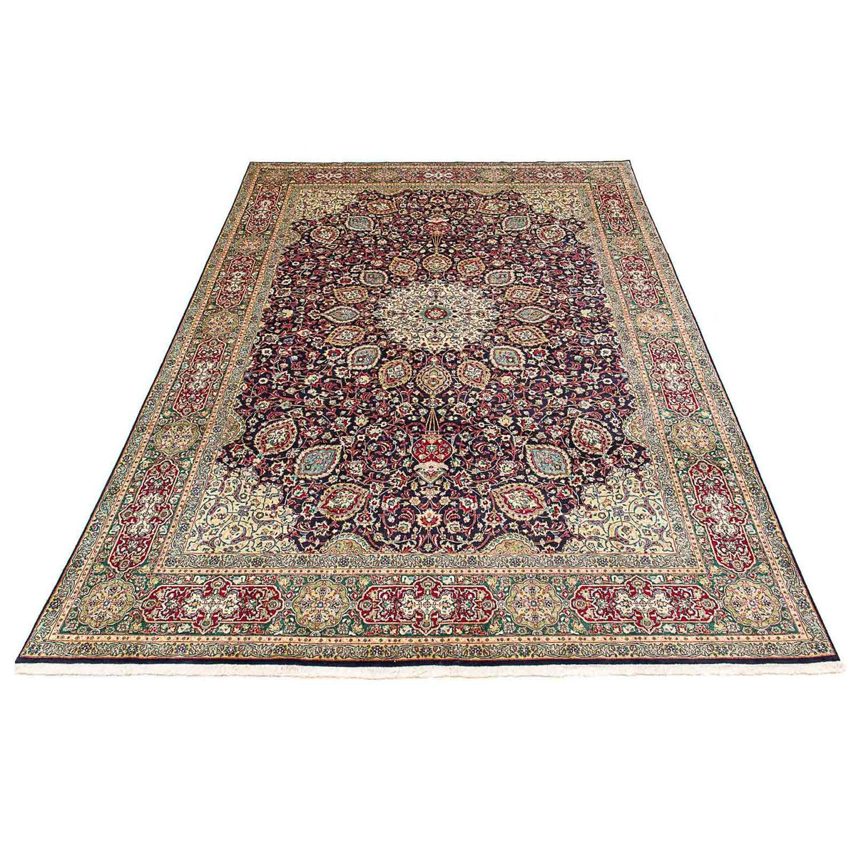 Tappeto Persero - Tabriz - Reale - 401 x 300 cm - blu scuro