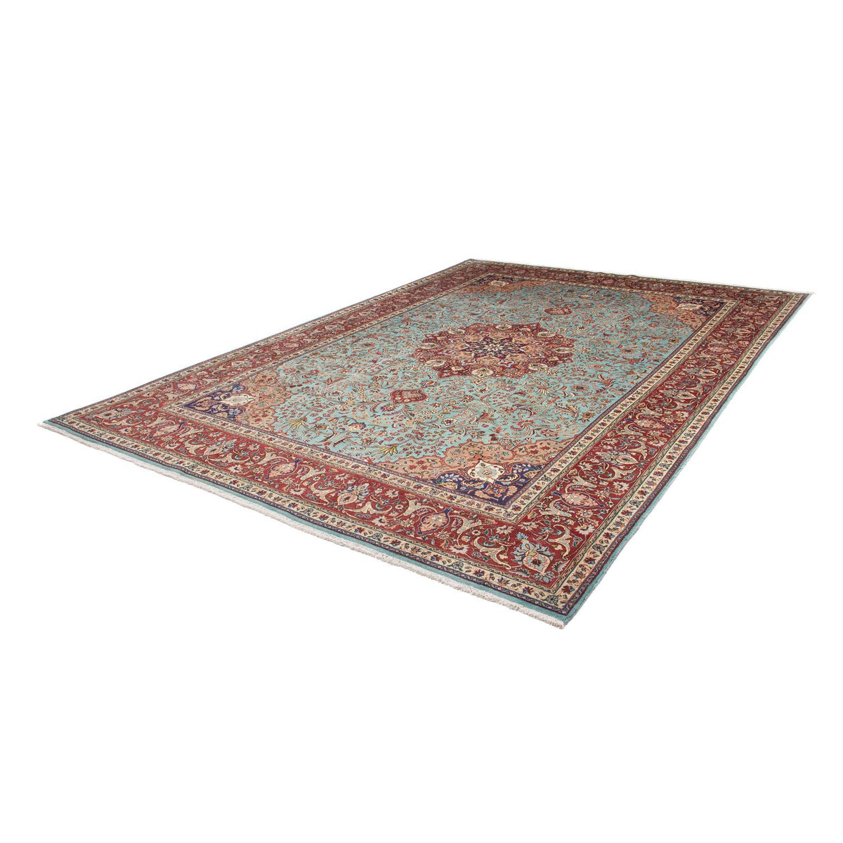 Tappeto Persero - Tabriz - Reale - 350 x 248 cm - turchese