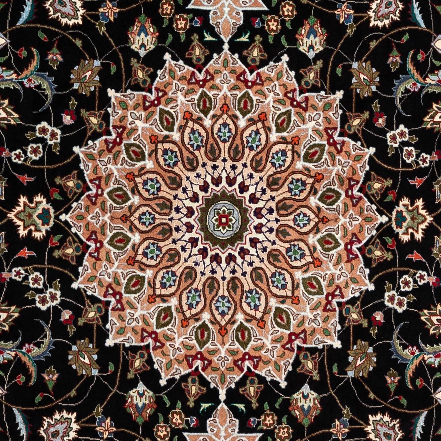 Tappeto Persero - Tabriz - Reale - 293 x 190 cm - blu scuro