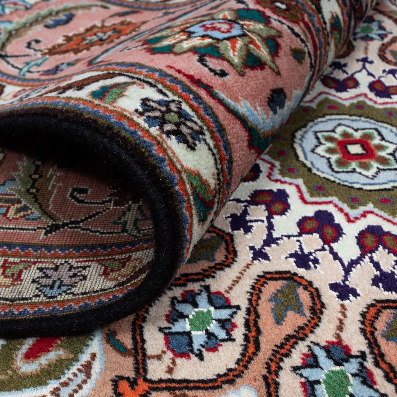 Tappeto Persero - Tabriz - Reale - 293 x 190 cm - blu scuro