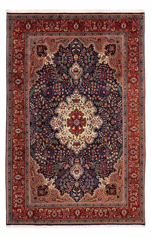 Tappeto Persero - Tabriz - Reale - 302 x 201 cm - blu scuro