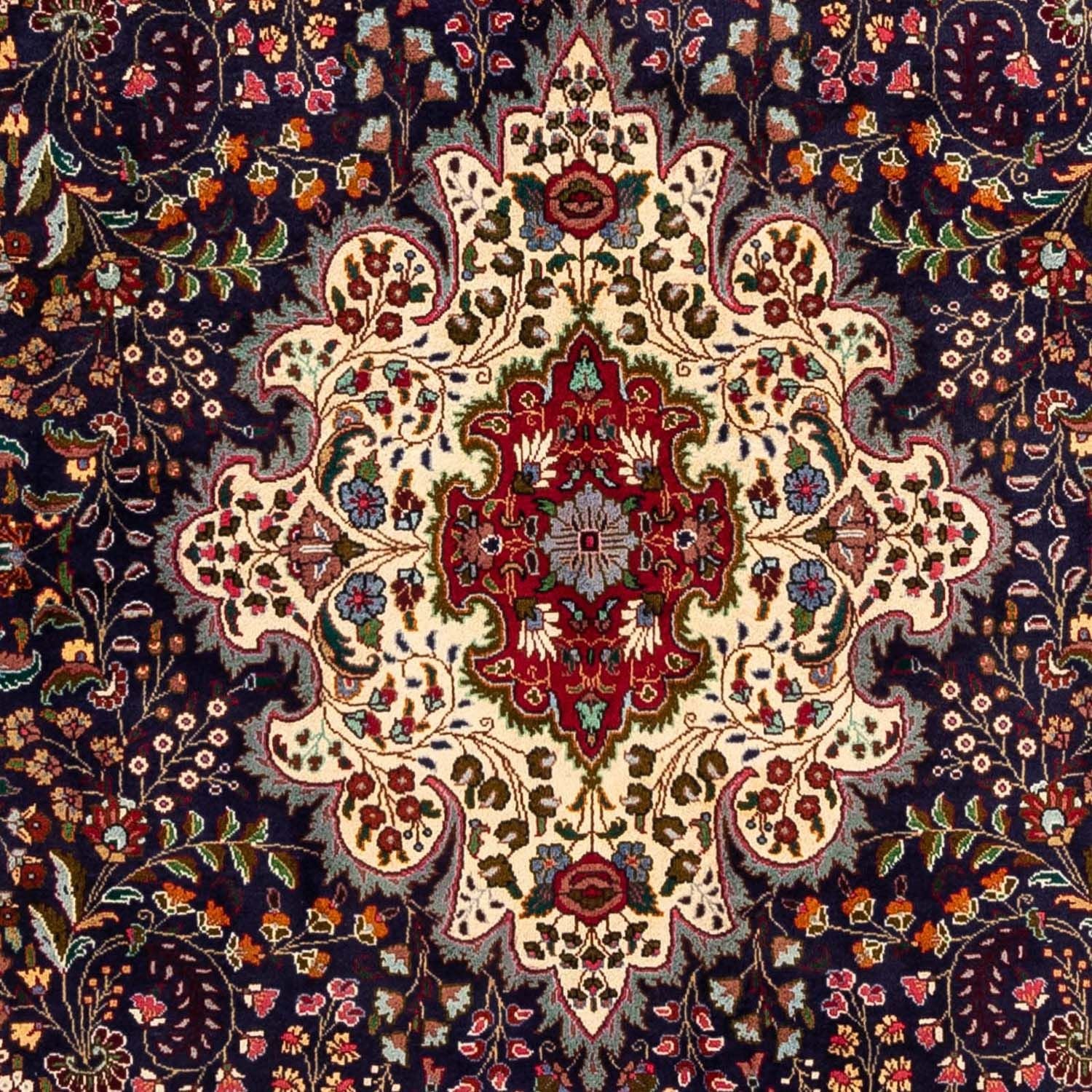 Tappeto Persero - Tabriz - Reale - 302 x 201 cm - blu scuro