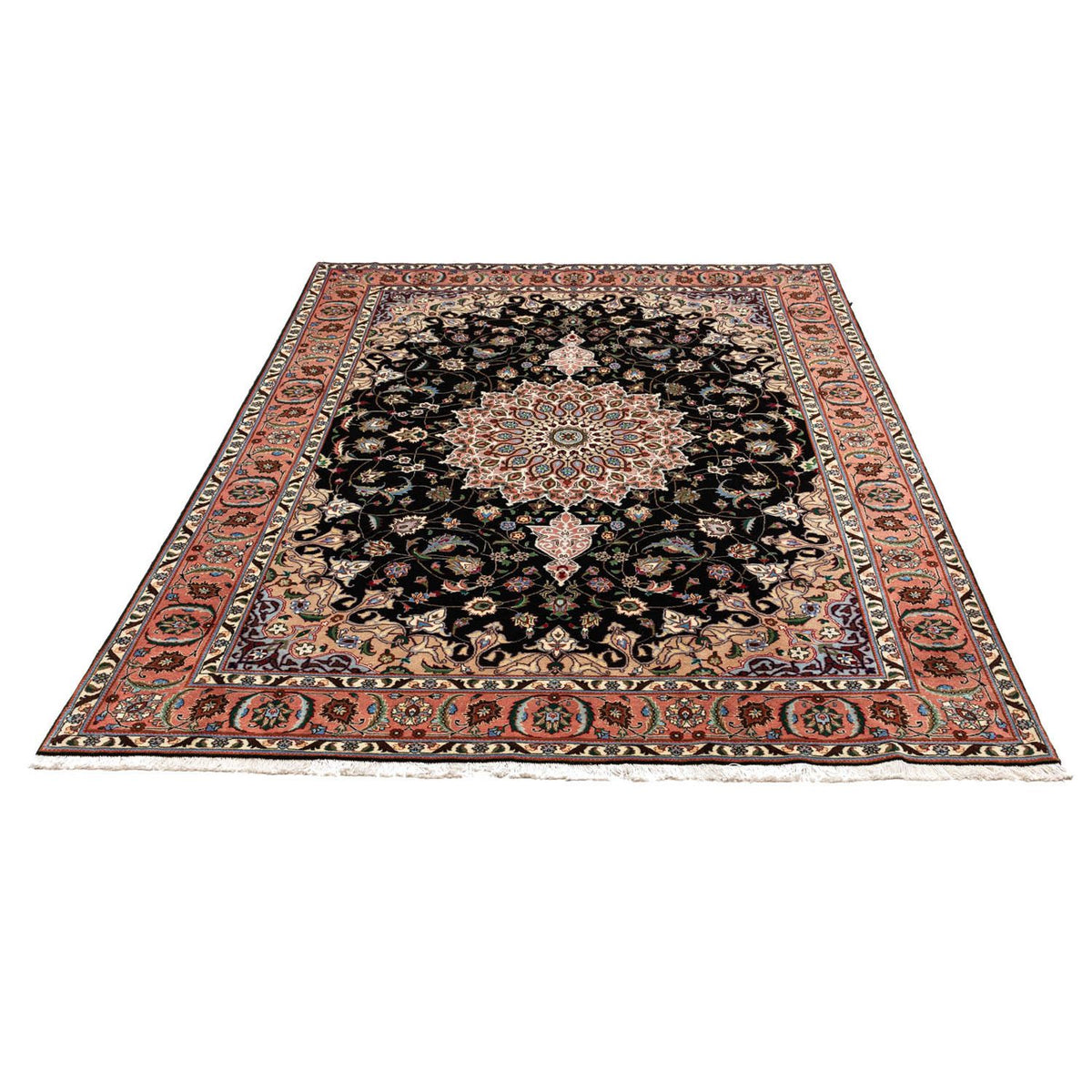 Tappeto Persero - Tabriz - Reale - 288 x 198 cm - blu scuro
