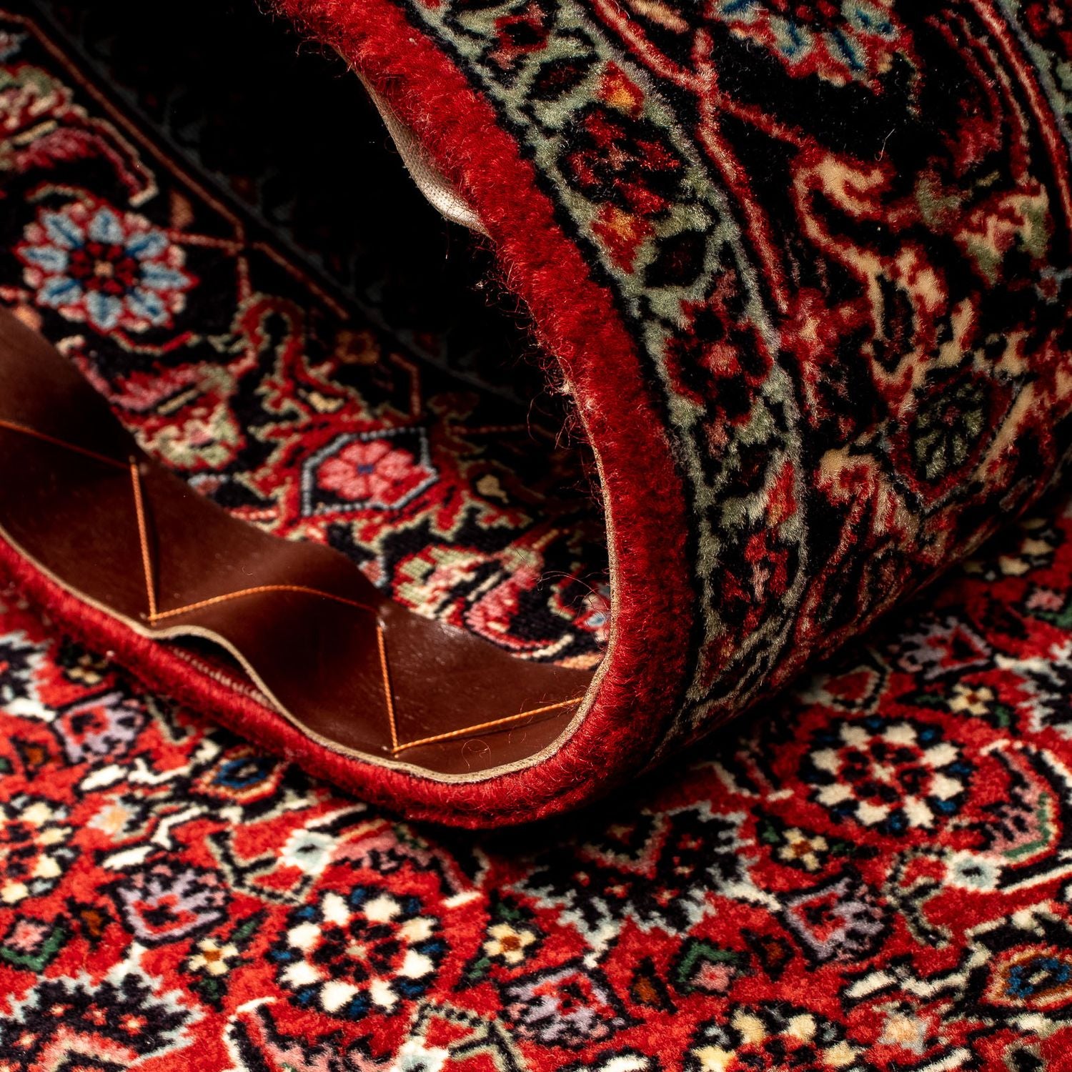 Tappeto corsia Tappeto Persero - Bidjar - 298 x 80 cm - rosso scuro