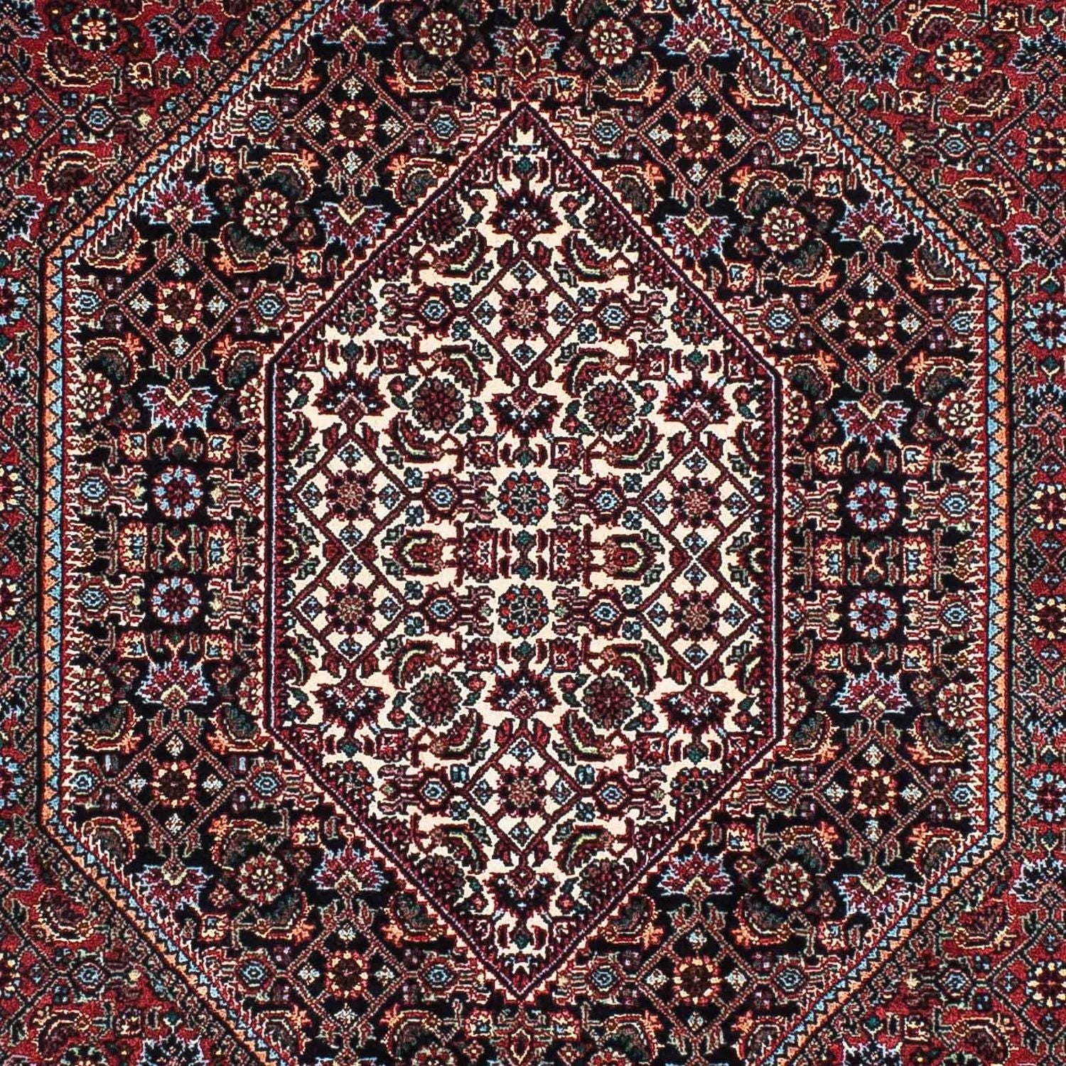 Tappeto corsia Tappeto Persero - Bidjar - 200 x 99 cm - blu scuro